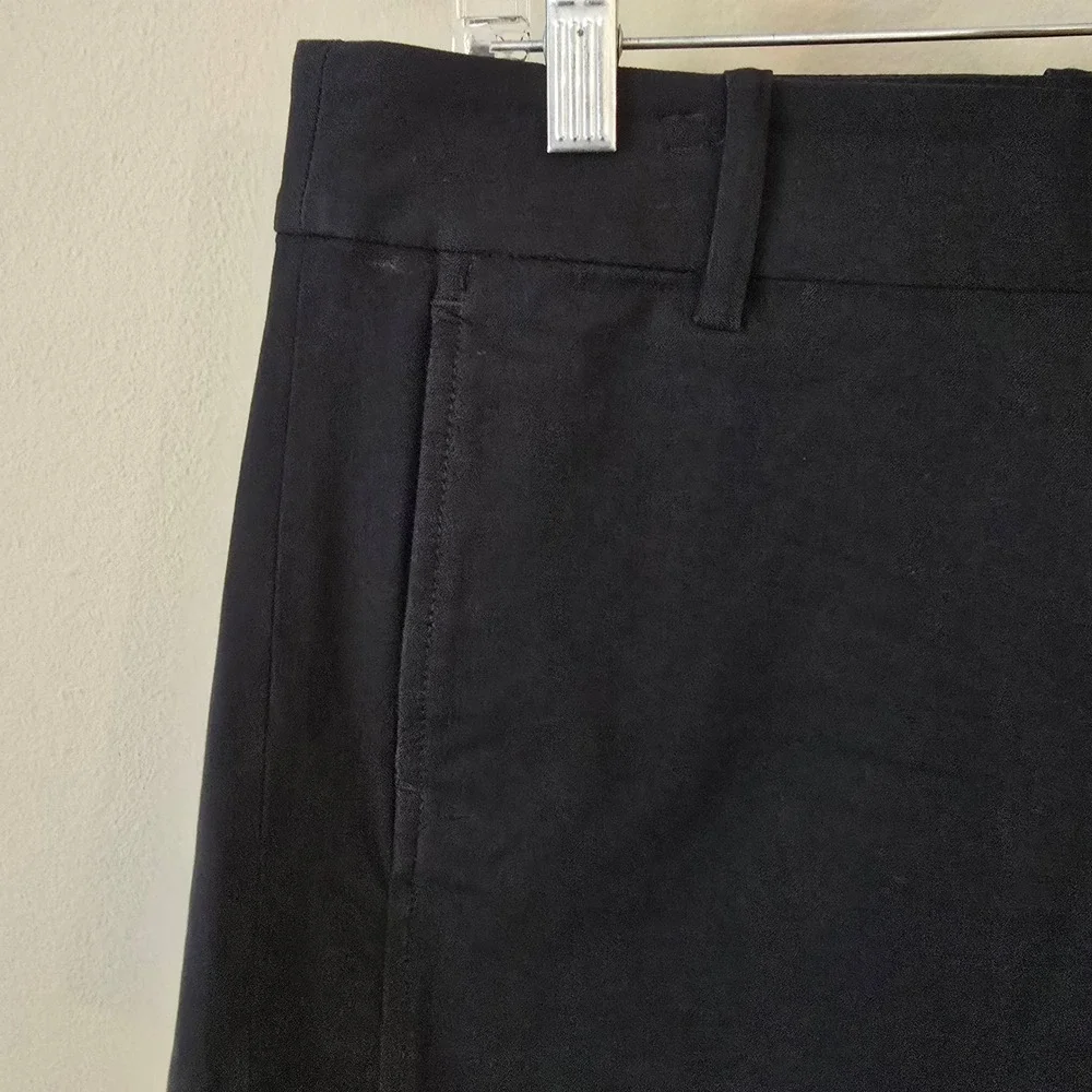 Lily Pulitzer Womens Black Mid‎ Rise Shorts with Pockets Size 6 Side Zipper